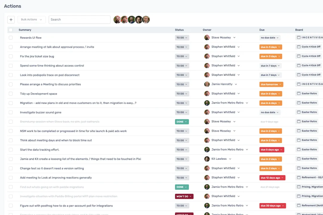 Task Tracking